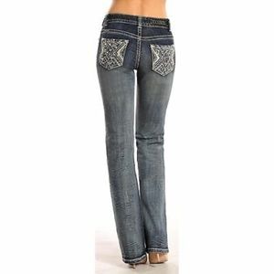 New Rock & Roll Cowgirl Bootcut Rhinestone Jeans27